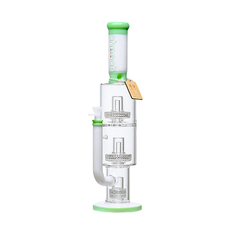 Cheech Glass 19.5" The Big Behemoth Water Pipe in Green with Borosilicate Glass, Front View