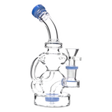 HB King 8" Hourglass Tubed Perc Water Pipe
