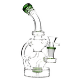 HB King 8" Hourglass Tubed Perc Water Pipe