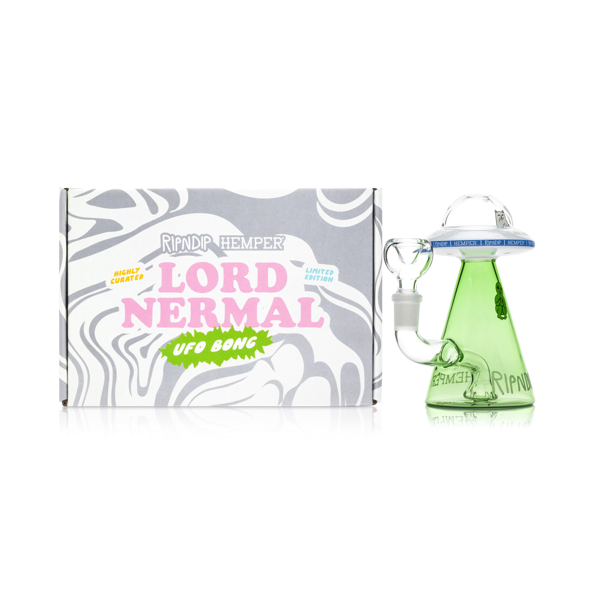 RIPNDIP x Hemper Nermal Glow In The Dark UFO Mini Beaker