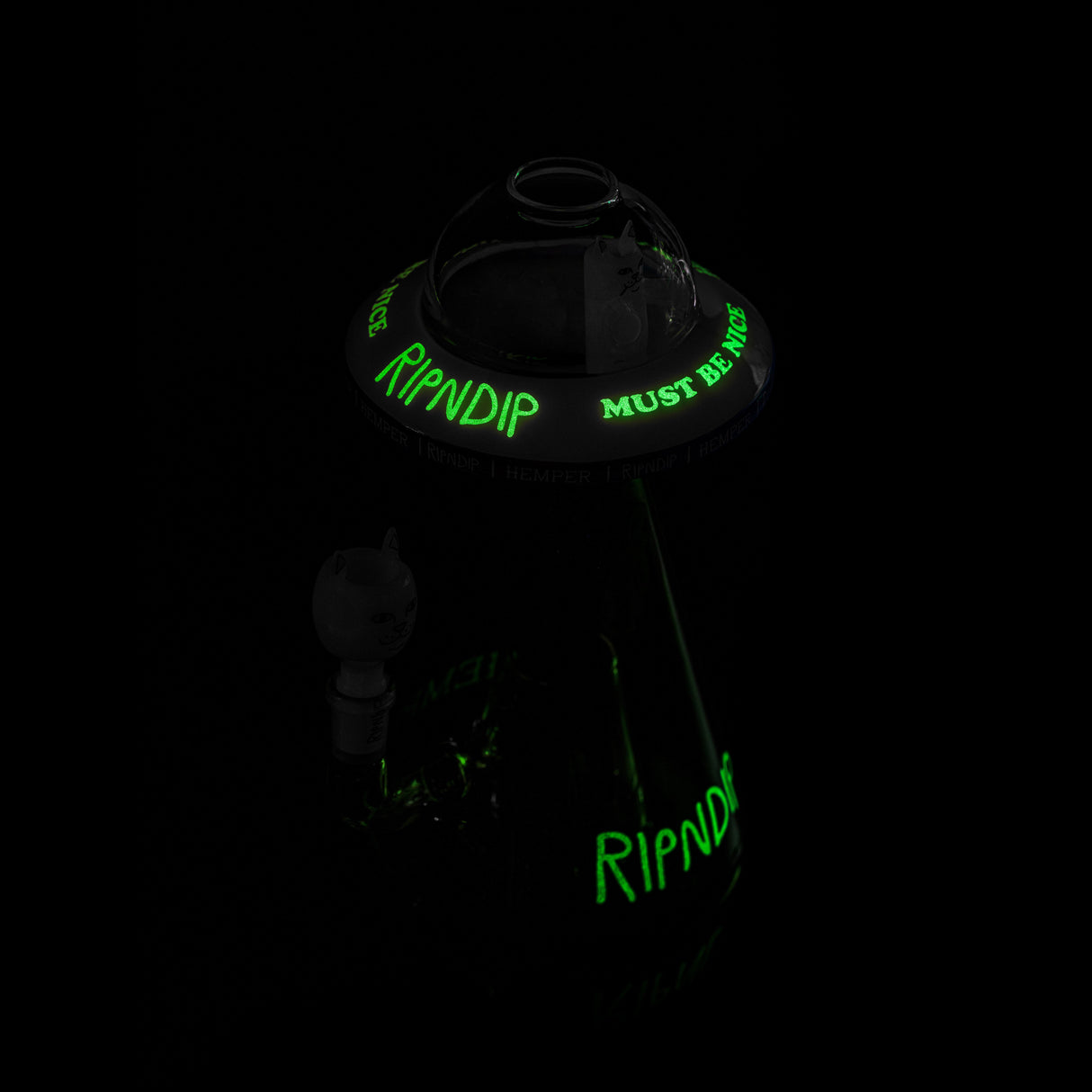RIPNDIP x Hemper Nermal Glow In The Dark UFO XL Beaker