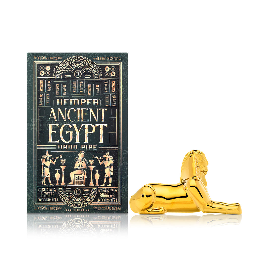 Hemper Egypt Sphinx Glass Hand Pipe