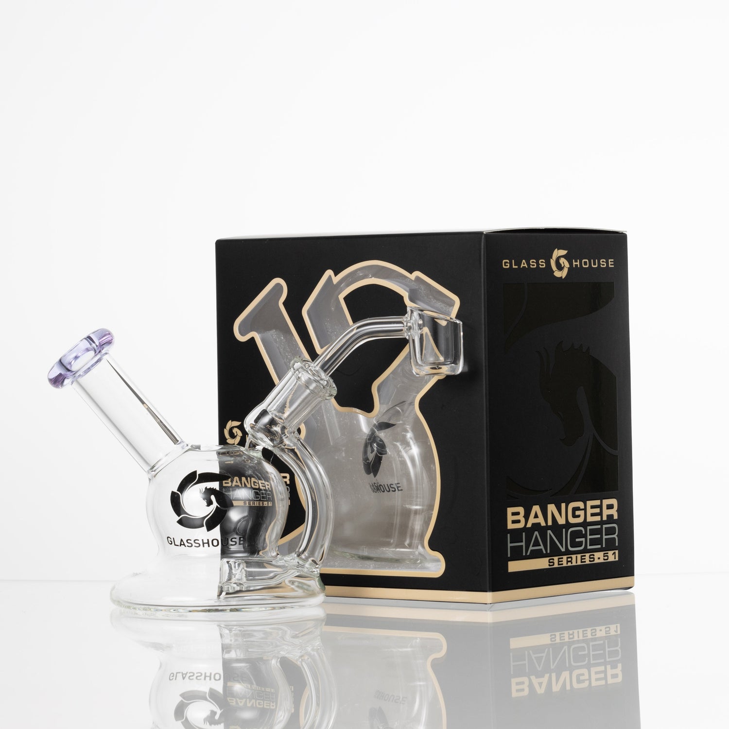 Glasshouse 4.5" Cannon Bubble Body Dab Rig