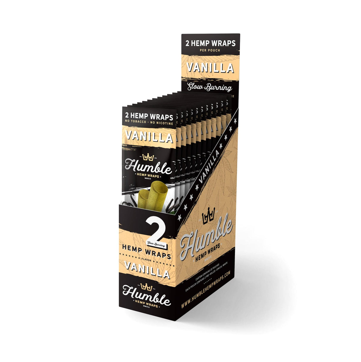 Humble Hemp Wraps - Vanilla - 25 Pack