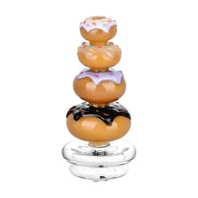 Pulsar Donut Staxx Dry Attachment for Puffco Peak/Pro, 4.25" front view on white background