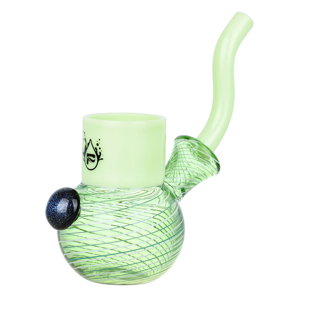 Pulsar Chalice Bubbler in Green for Puffco Proxy, Borosilicate Glass, Side View