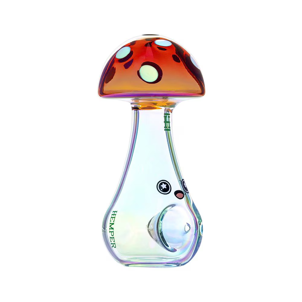 Hemper Trippy Shroom Glass Hand Pipe | 4.5"