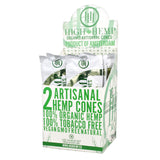 High Hemp CBD Organic Artisanal Pre-rolled Cones 15 Pack in Assorted Colors