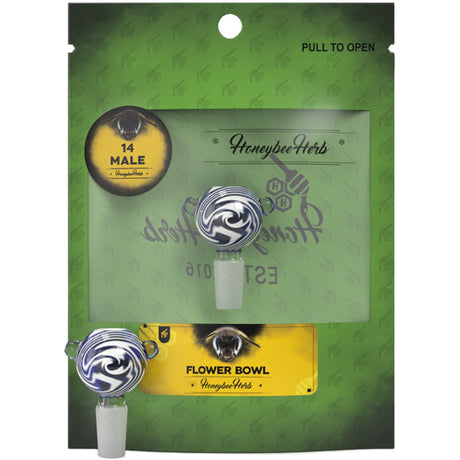 Honeybee Herb Flower Bowls (Green Line)