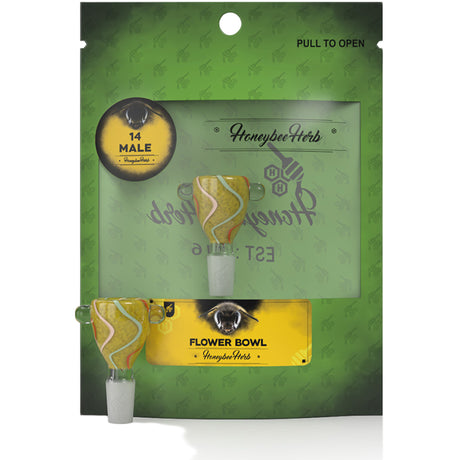 Honeybee Herb Flower Bowls (Green Line)