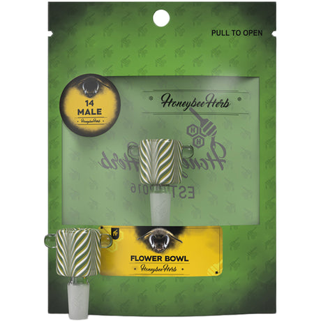 Honeybee Herb Flower Bowls (Green Line)