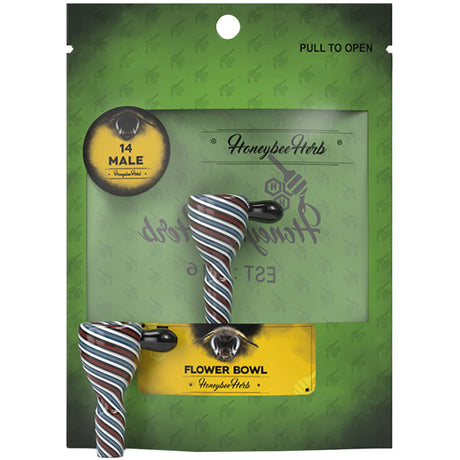 Honeybee Herb Flower Bowls (Green Line)