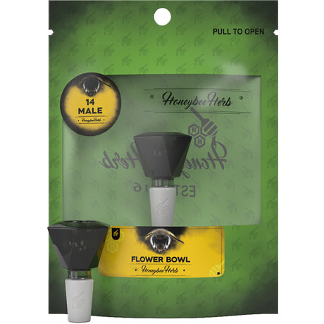 Honeybee Herb Flower Bowls (Green Line)