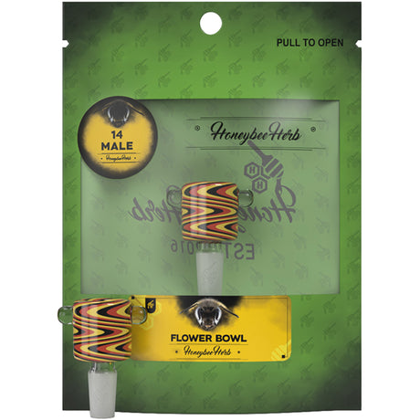 Honeybee Herb Flower Bowls (Green Line)