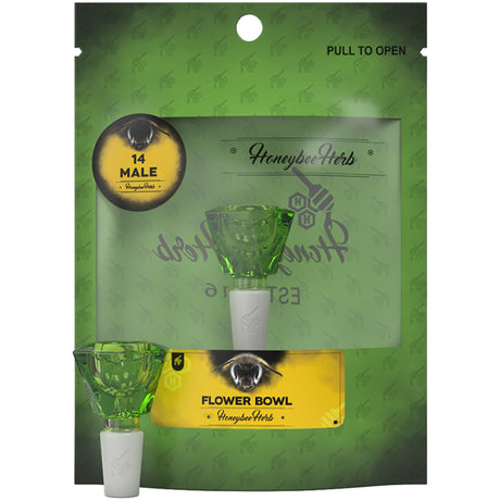 Honeybee Herb Flower Bowls (Green Line)