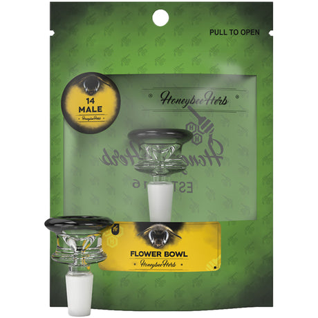 Honeybee Herb Flower Bowls (Green Line)