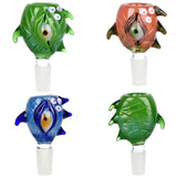 Horned Ogre Eye Herb Slide | 14mm M | Colors Vary