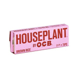 Houseplant by OCB Brown Rice Rolling Papers & Tips | 1 1/4 | 50pc | 24pk Display