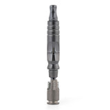 DynaVap HyperDyn vertical product shot from February 2026, showing the fully capped titanium vaporizer.