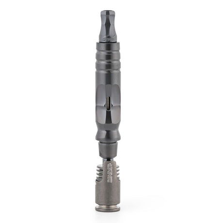 DynaVap HyperDyn vertical product shot from February 2026, showing the fully capped titanium vaporizer.