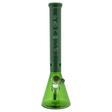 MAV Glass 18" St. Patrick's Day Beaker Bong, 5mm Thick Borosilicate, Front View