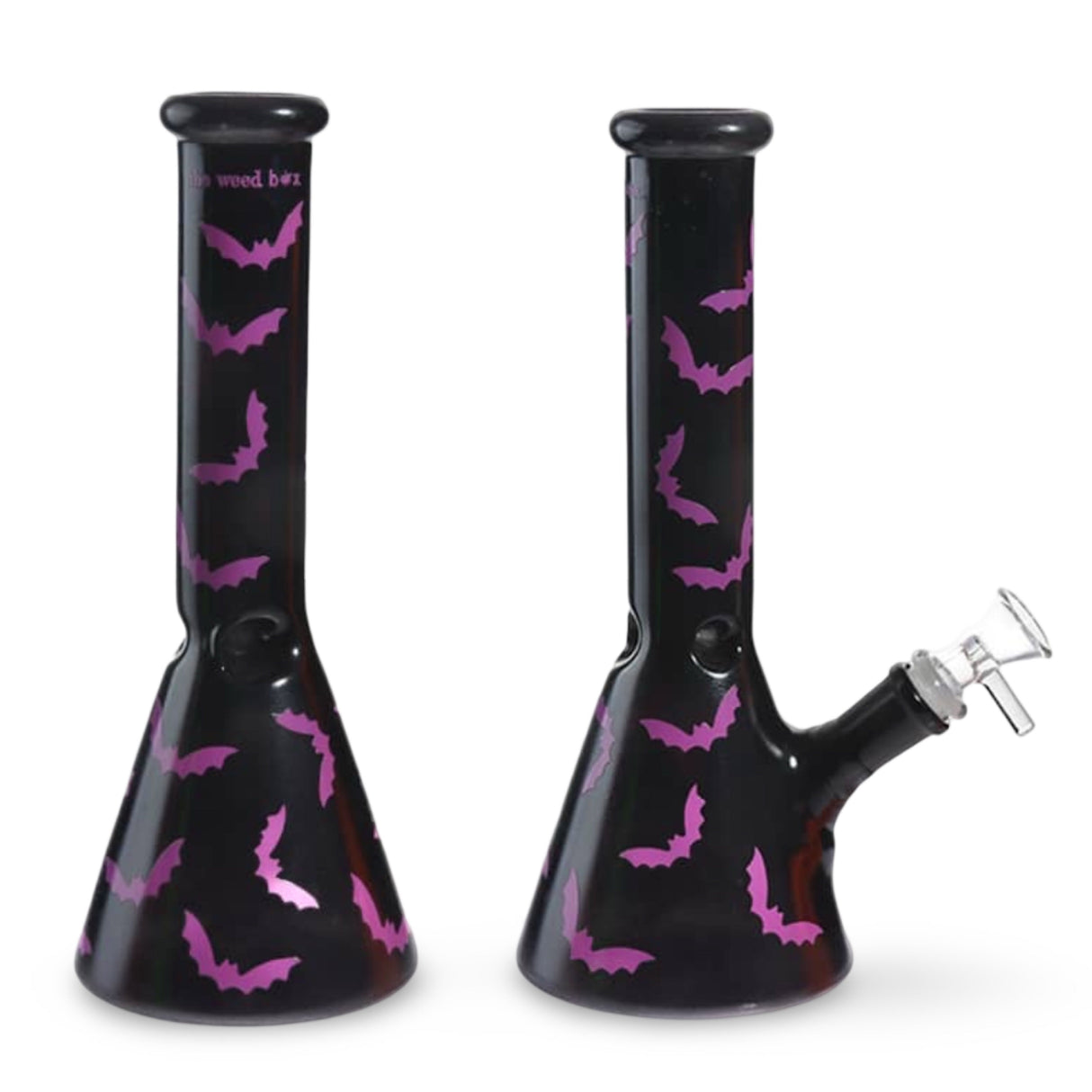 10 inch Purple Bat Beaker Bong bowl and downstem