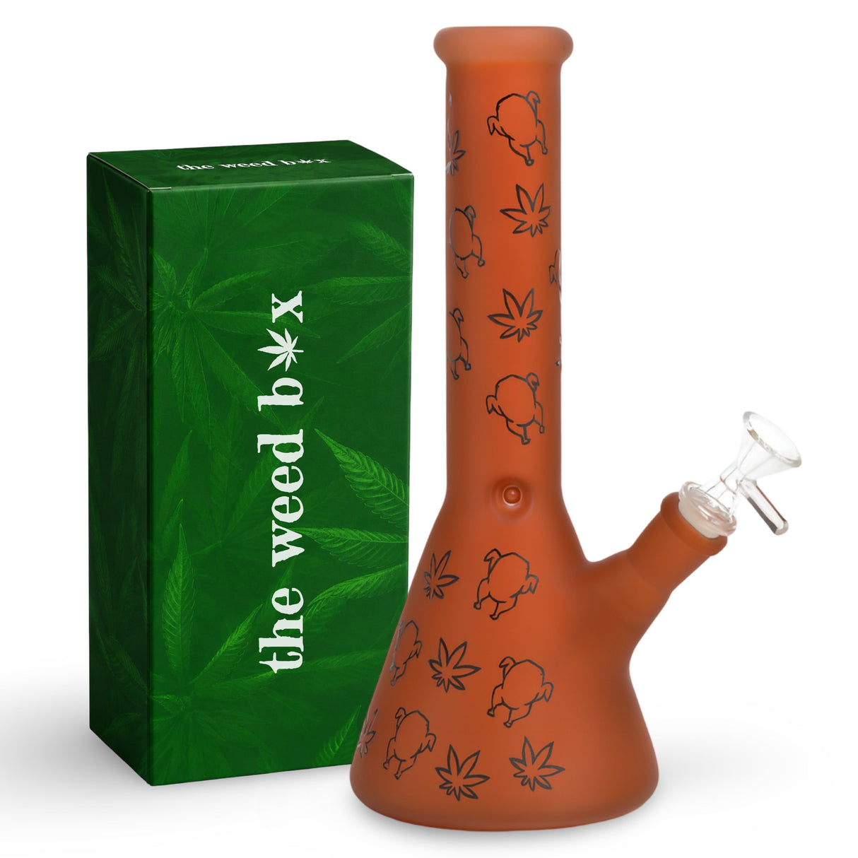 10 inch Turkey Beaker Bong side view