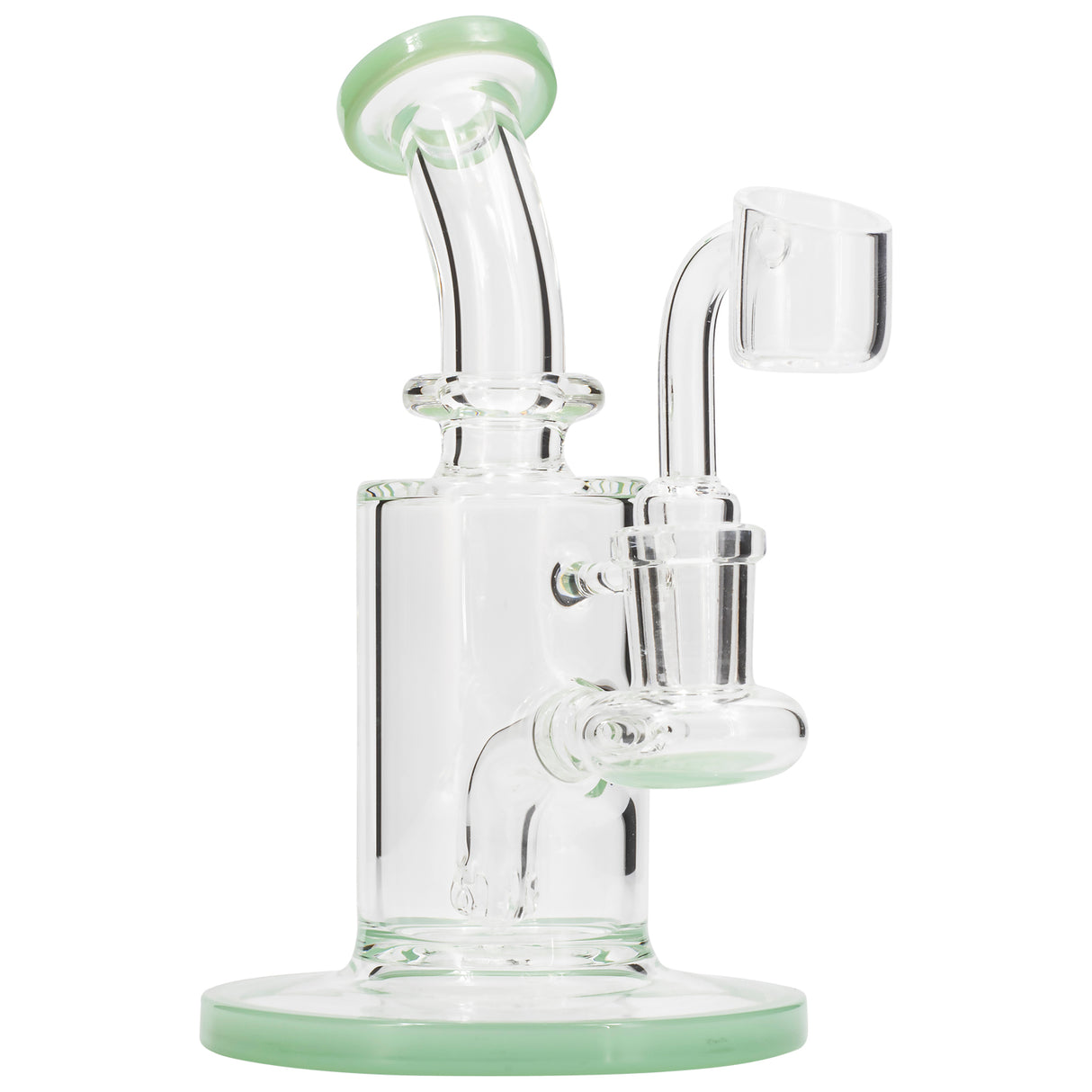 Glassic "Sidekick" Dab Rig with Color Base and Mouthpiece