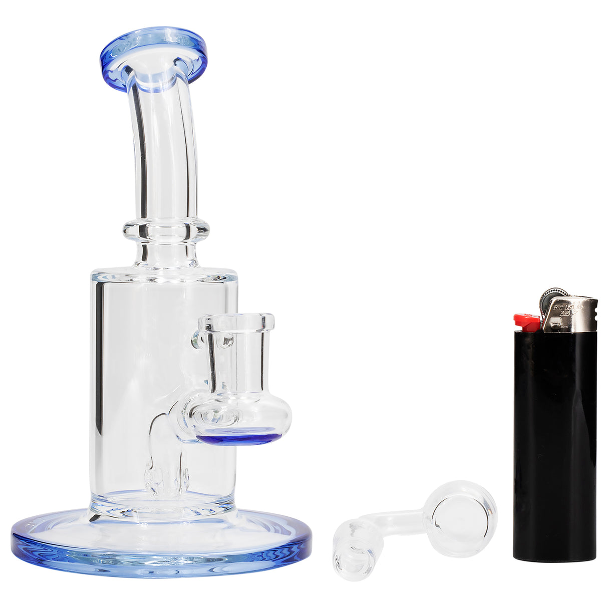 Glassic "Sidekick" Dab Rig with Color Base and Mouthpiece