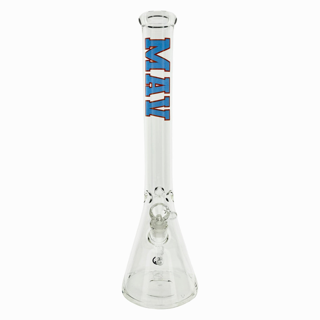 18" MAV Glass Classic Beaker Bong VARSITY UF Edition with 14mm Female Joint