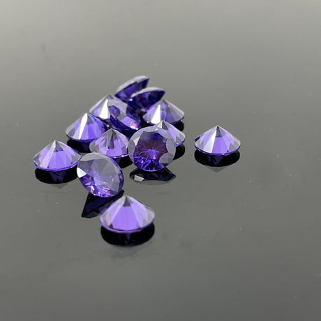 AFM Diamond Marble Pearls in purple, accessory for smoking devices, on reflective surface