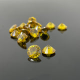 AFM Diamond Marble Pearls in yellow, accessory for bongs and pipes, on black background