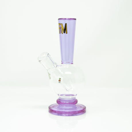 AFM 8" Ball Mini Rig with Bent Neck and Purple Accents - Front View