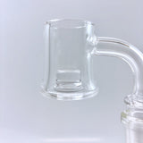 AFM Quartz Glass Banger Insert - Clear, Thick-walled Design for Durability, Close-up View