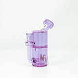 AFM 5.5" Purple Glass Recycler Mini Dab Rig with 14mm Female Joint - Front View