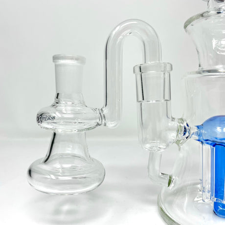 AFM 3" Clear Borosilicate Glass Ash-Catcher, 14mm Joint, Angled Side View