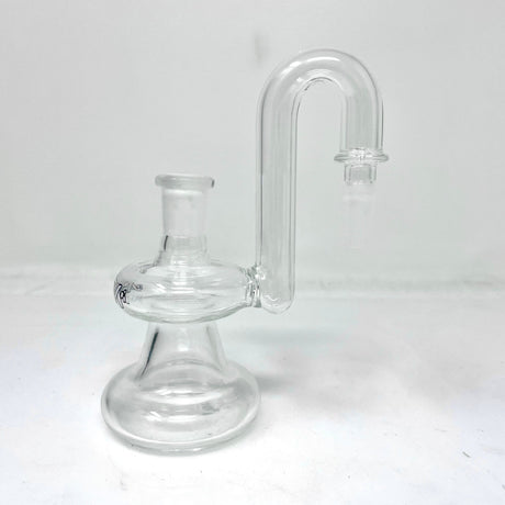 AFM 3" Clear Borosilicate Glass Dry Ash-Catcher 14mm Side View on White Background