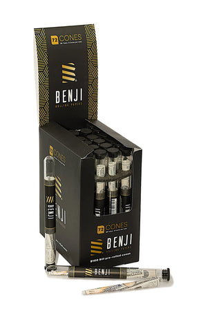 Benji $100 Bill Print Pre-Rolled Cones 24 pack
