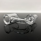 AFM 3mm Thick Quartz Banger with Beveled Edge - Clear, Reflective Surface View