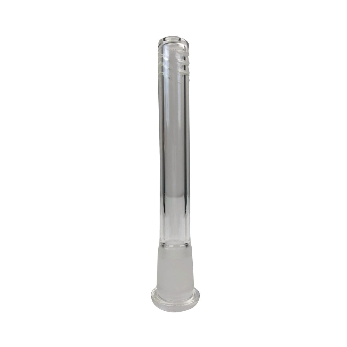 Glass City Pipes 14mm to 14mm Glass Diffused Downstem 3.75" Front View on White