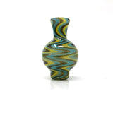 AFM Reversal Bubble Spinner Cap with colorful swirl design and 2 terp pearls - front view