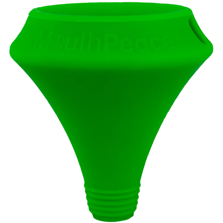 MAV Glass - Moose Labs Mouthpiece in Green - Angled View for Pipes