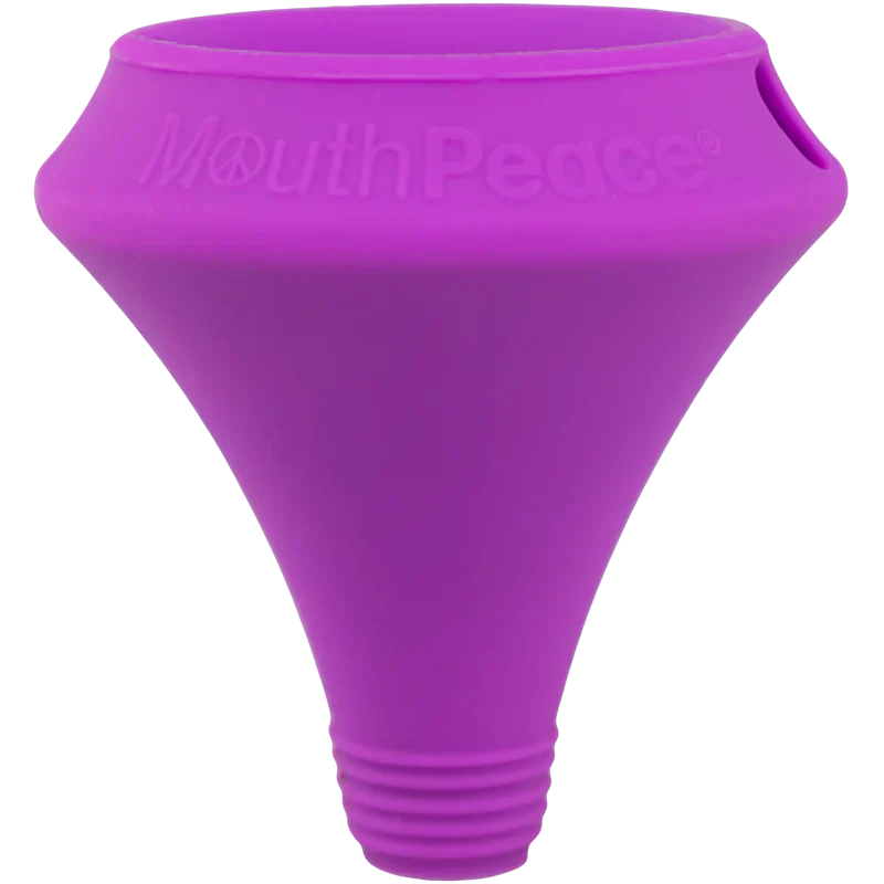 MAV Glass Moose Labs Mouthpiece in Purple, Front View, Sanitary Pipe Accessory