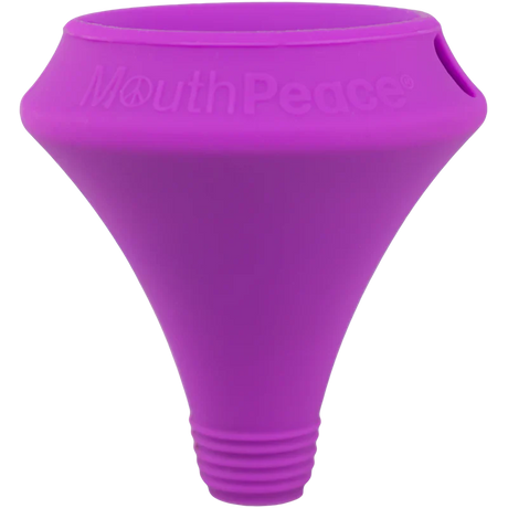 MAV Glass Moose Labs Mouthpiece in Purple, Front View, Sanitary Pipe Accessory