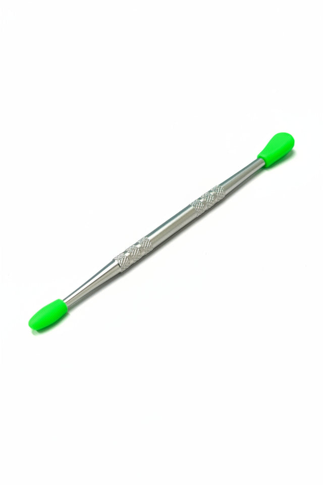 Double-sided dab tool metal handle detail