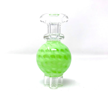 AFM Triple Air Flow Honeycomb Carb Cap in green, front view on a seamless white background