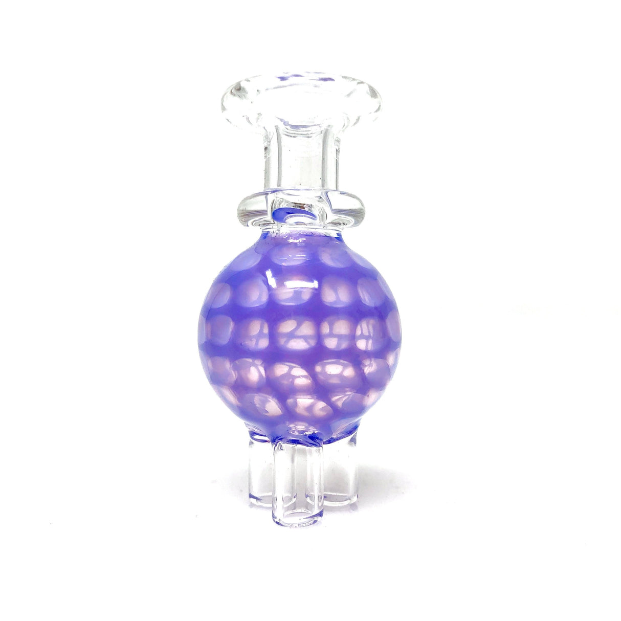 AFM Triple Air Flow Honeycomb Carb Cap in purple, front view on white background