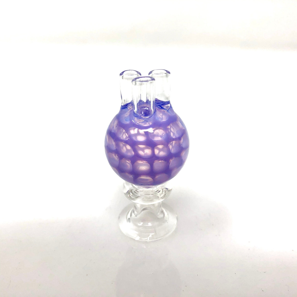 AFM Triple Air Flow Honeycomb Carb Cap in purple, front view on a white background