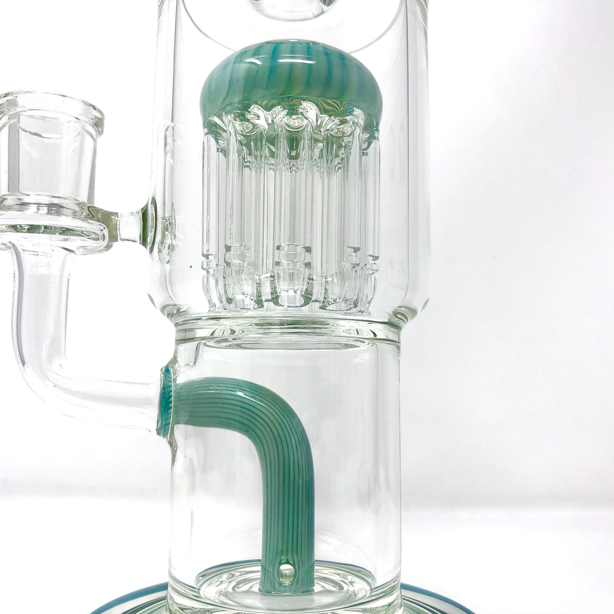 9" AFM Groovy Tree Arm Perc Dab Rig with Bent Neck and Showerhead Perc - Front View