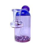 AFM 4" Bullet Mini Dab Rig in Purple with 14mm Female Joint and Banger - Front View